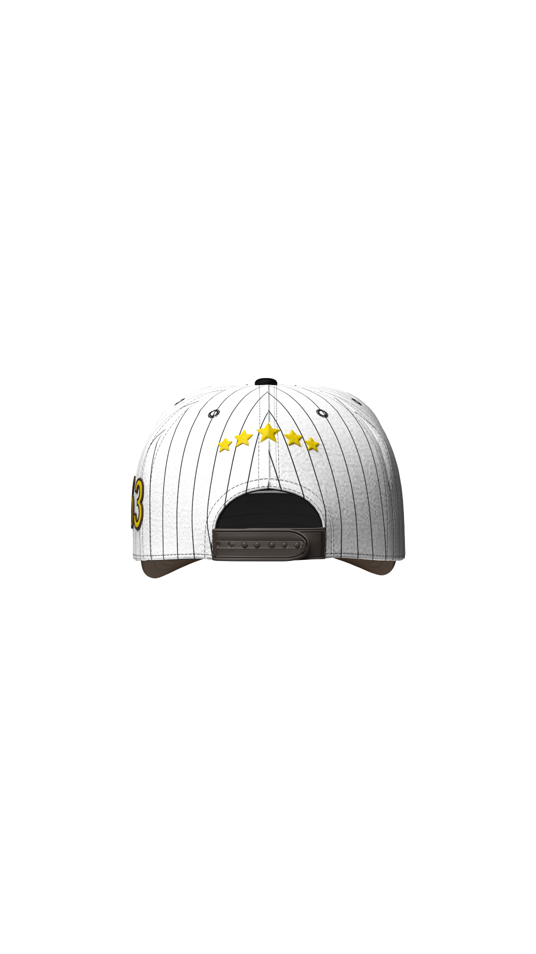 The Owtlaws Pinstripe Snapback – Whiteout Edition