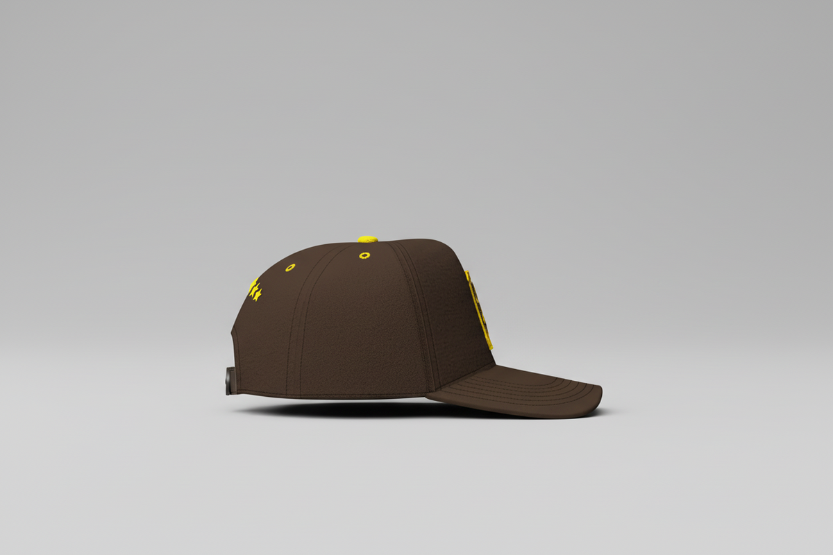 Owtlaws Classic Snapback – Brown – side view