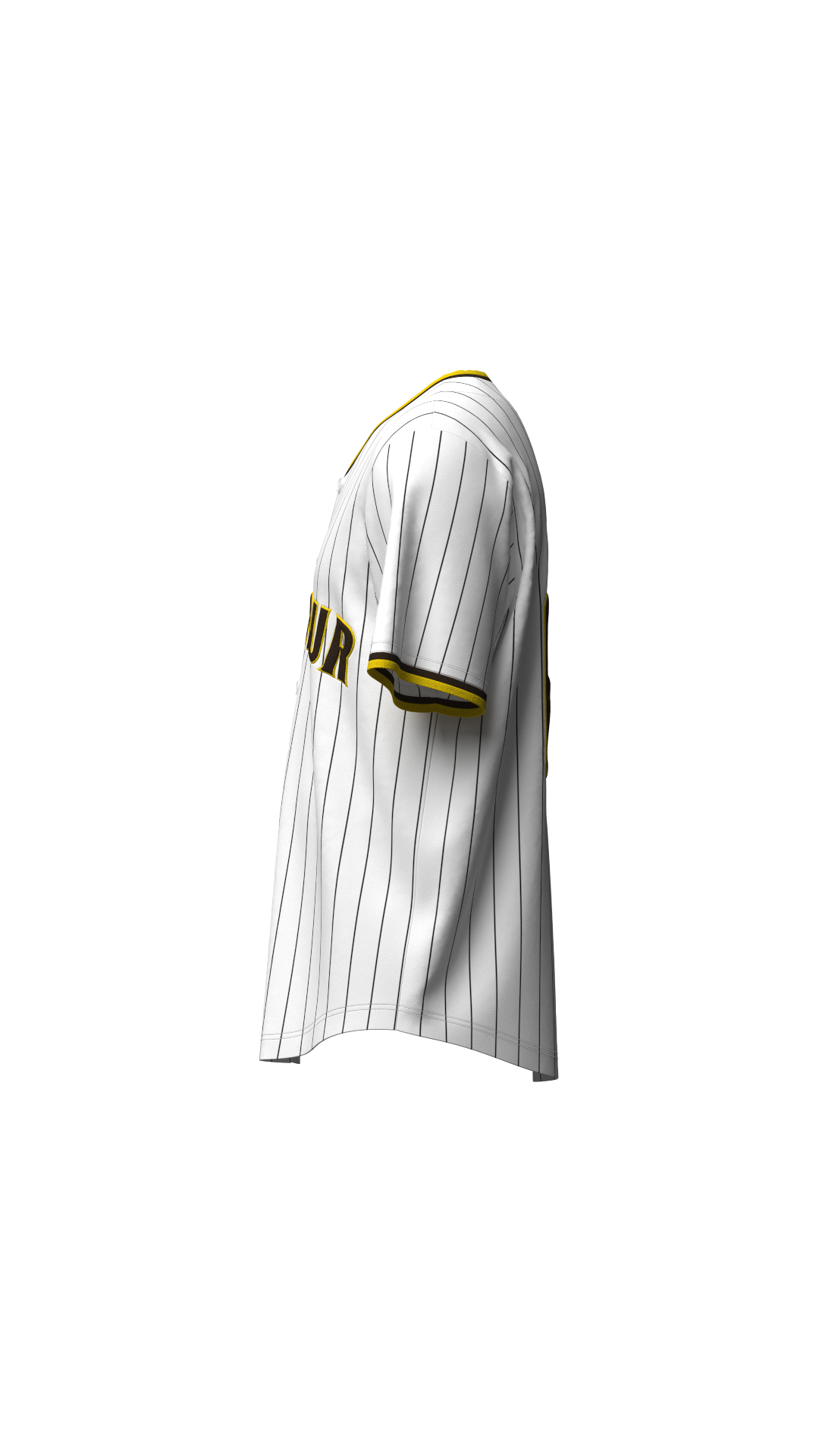 Owtlaws Pinstripe Jersey – WHITEOWT – lifestyle view