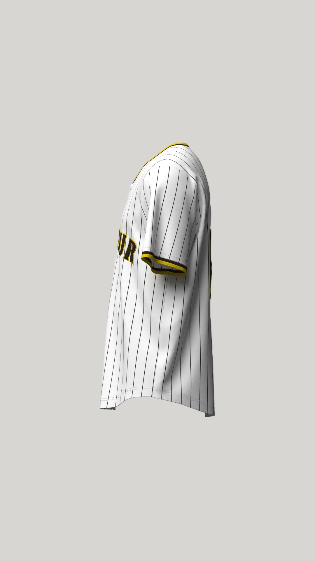 Owtlaws Pinstripe Jersey – WHITEOWT – lifestyle view
