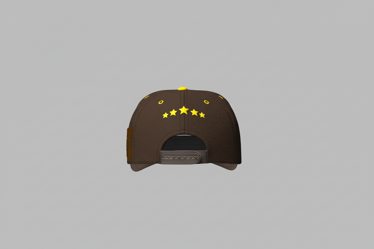 Owtlaws Classic Snapback – Brown – detail view