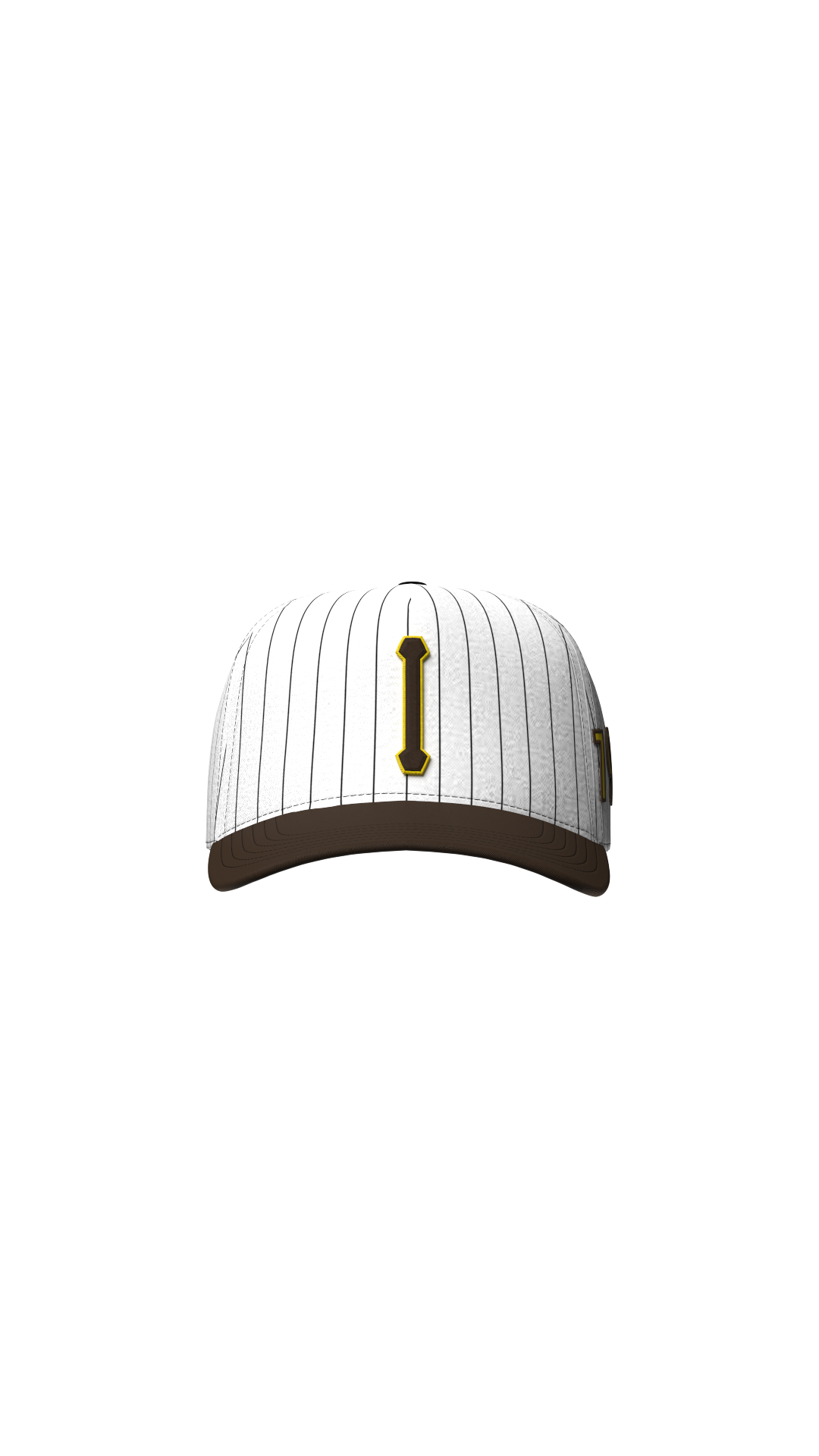 Owtlaws Pinstripe Snapback – WHITEOWT – front view