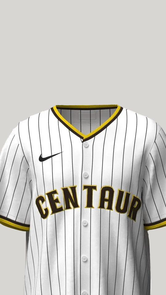 Owtlaws Pinstripe Jersey – WHITEOWT – side view