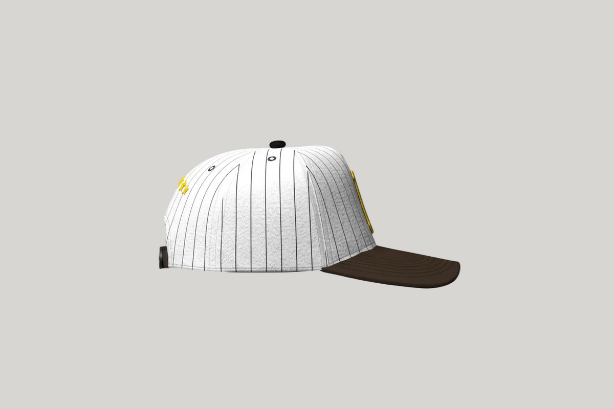Owtlaws Pinstripe Snapback – WHITEOWT – side view