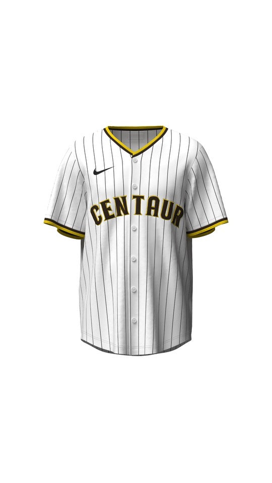 Owtlaws Pinstripe Jersey – WHITEOWT – front view