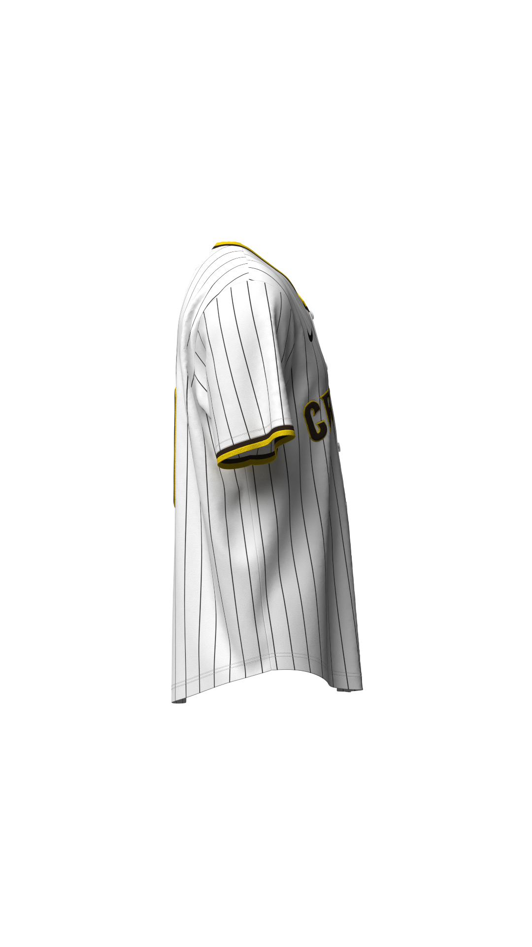 Owtlaws Pinstripe Jersey – WHITEOWT – back view