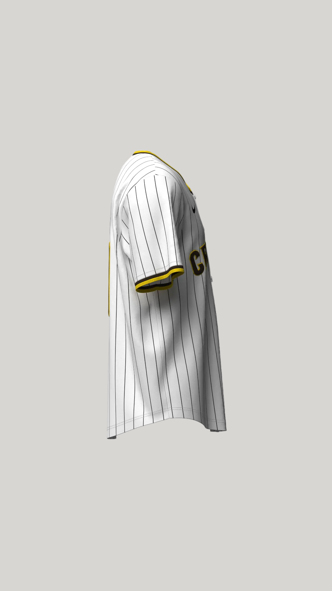 Owtlaws Pinstripe Jersey – WHITEOWT – back view